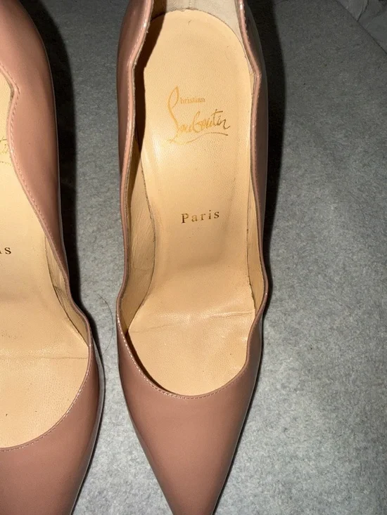 Christian Louboutin Hot Chick 100mm Pumps in Blush, Size 39/US 9 - Picture 7 of 11